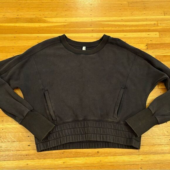 Free People Movement dark grey crewneck sweatshirt - Picture 1 of 7